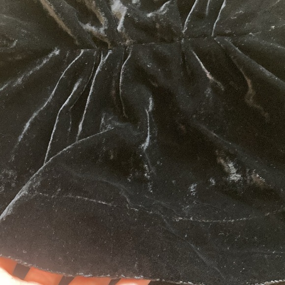 Express Crushed Velvet Halter Backless Tank Top Going Out Blouse Size 4 Black - Picture 5 of 12